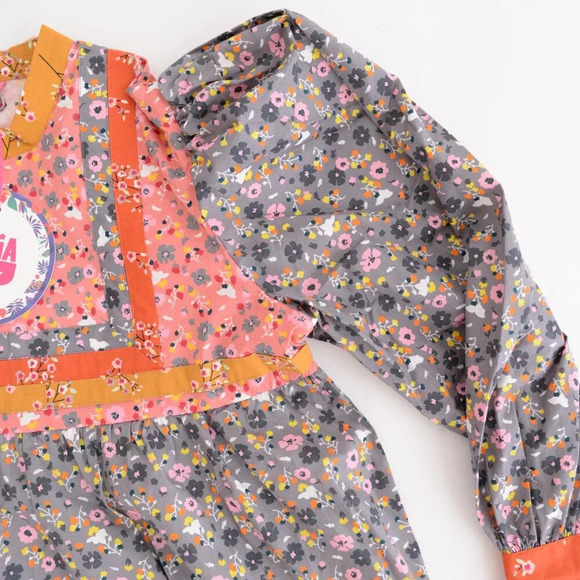 Celia B BuckEye Tree Puff Sleeve Multicolor Floral Mini Dress S - Picture 10 of 16